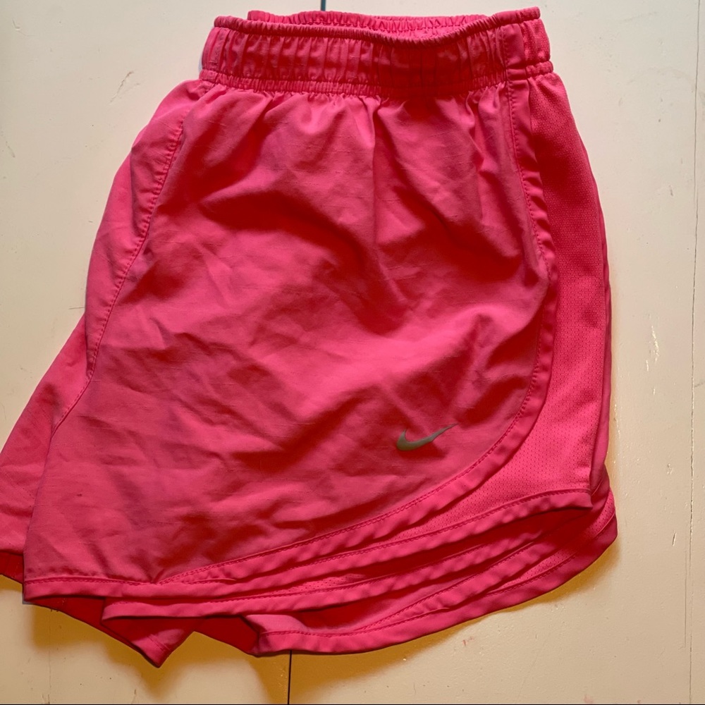 Hot pink Nike dri-fit shorts size large